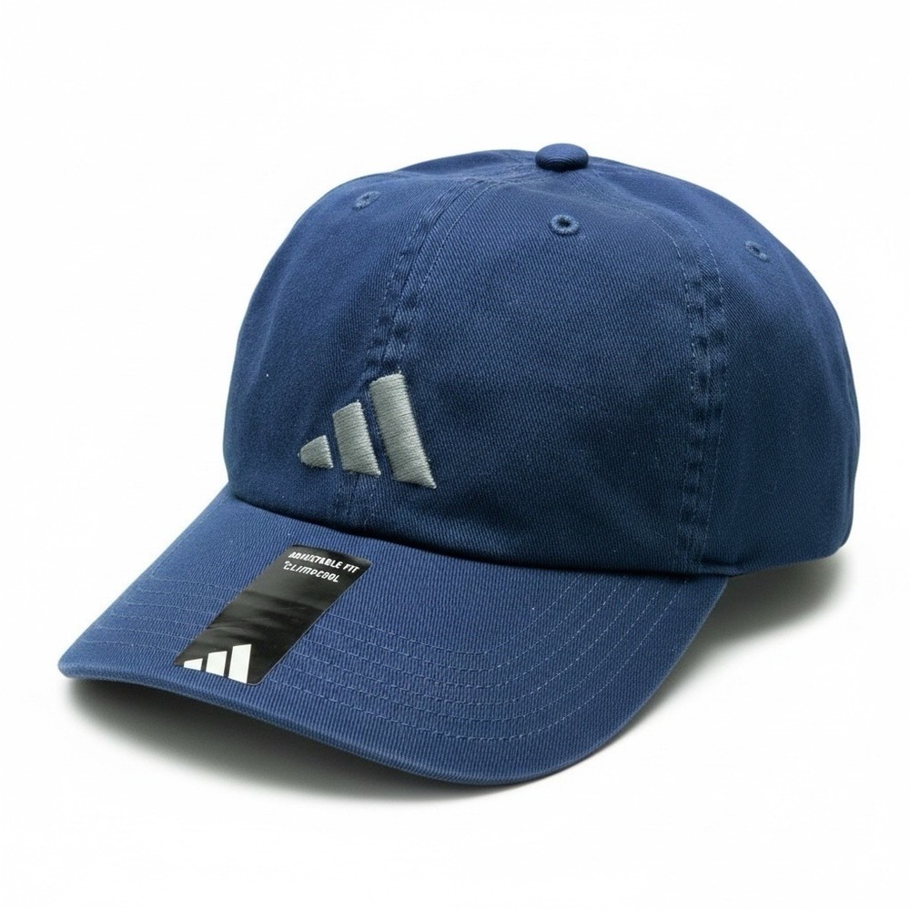Adidas Mens Ultimate 3 Cap Dark Blue Grey ClimaCool Adjustable Hat JJ7486